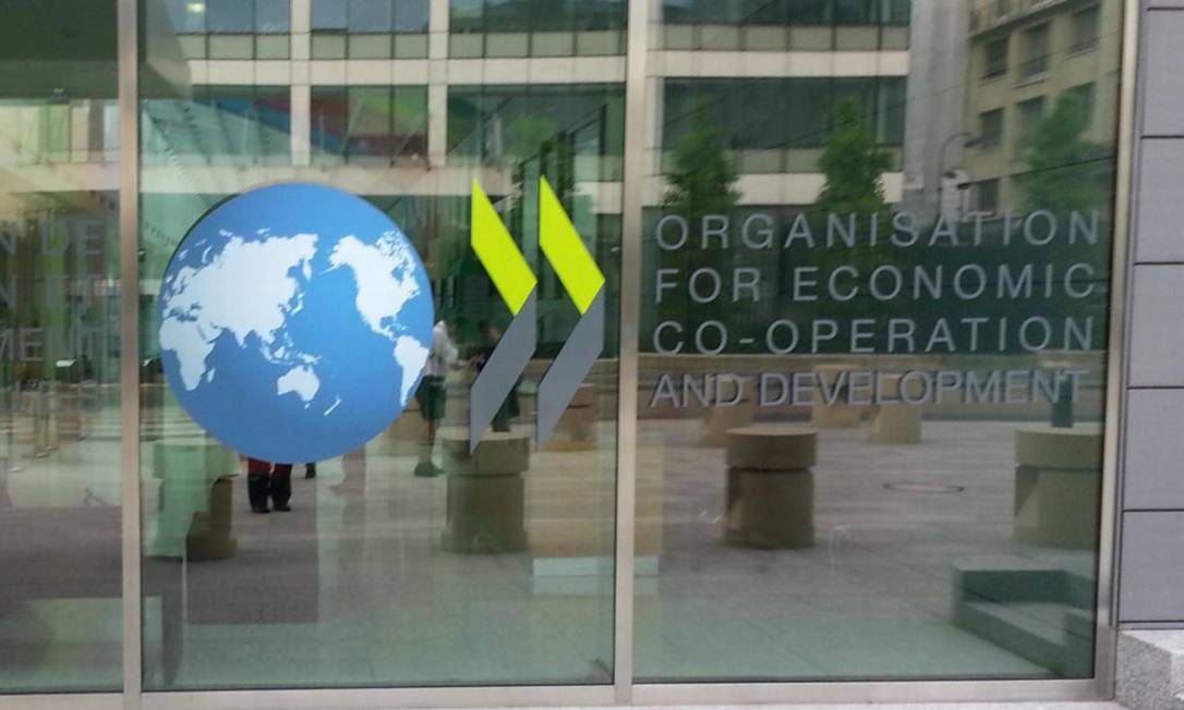Fachada do prédio da OCDE, em Paris Foto: Reprodução