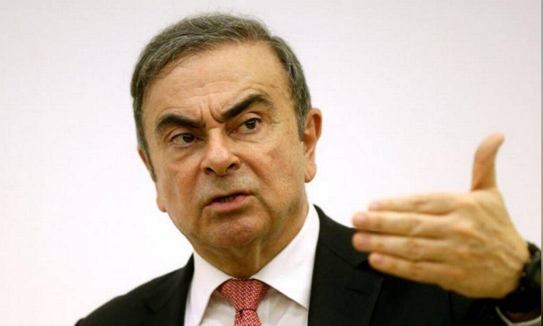 Former Nissan chief Carlos Ghosn speaks during a press conference in Beirut in early January Photo: Reuters