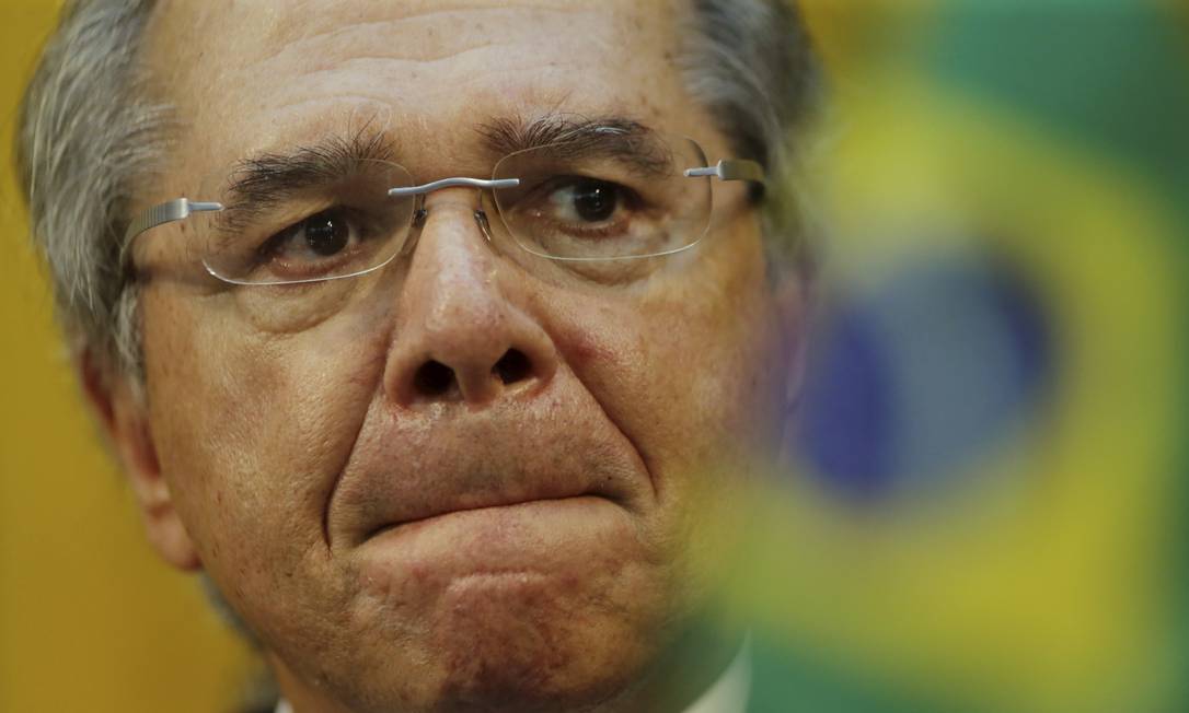 O ministro da Economia, Paulo Guedes, comparou servidores a parasitas Foto: Marcelo Theobald / Agência O Globo