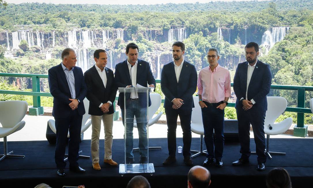 Governadores de Sul e Sudeste participam de encontro em Foz do Iguaçu. Foto: RODRIGO FELIX LEAL/Divulgação Governo do Paraná