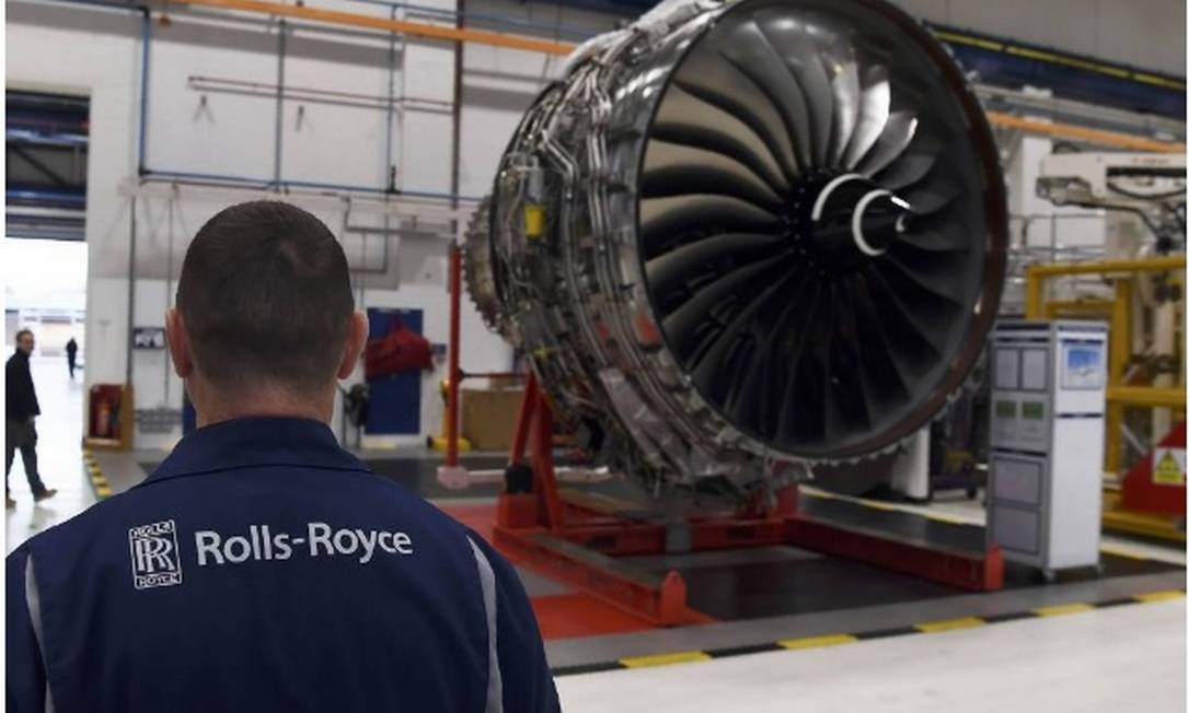 Turbina fabricada pela Rolls-Royce para o Boeing 350 Foto: Reuters