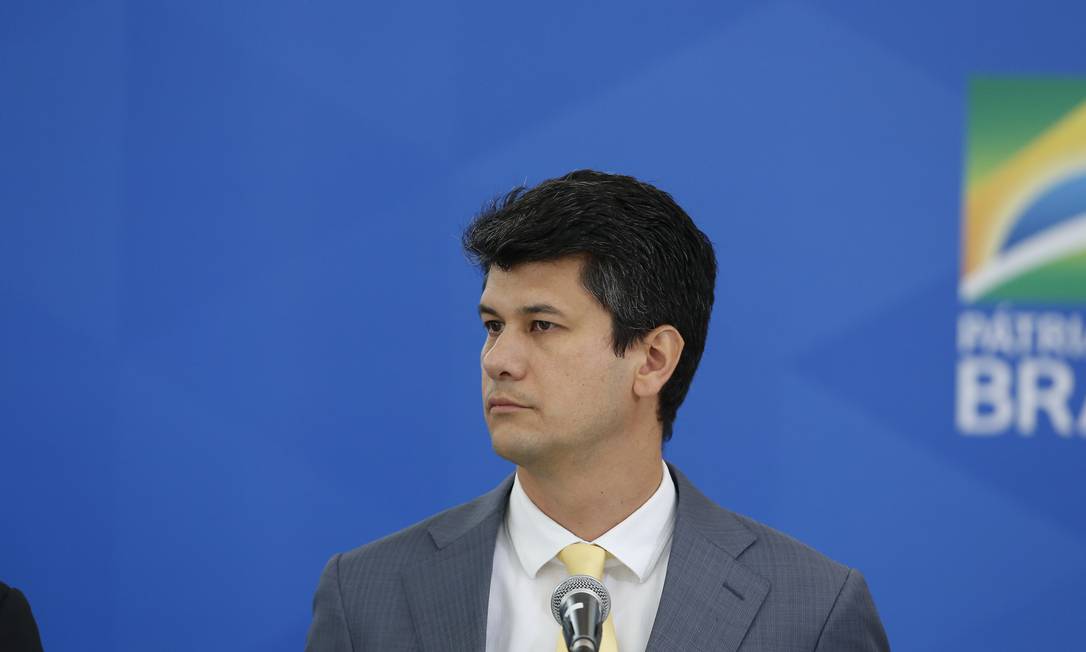 Presidente do BNDES Gustavo Montezano, no Salão Oeste, do Palácio do Planalto Foto: Pablo Jacob / Agência O Globo