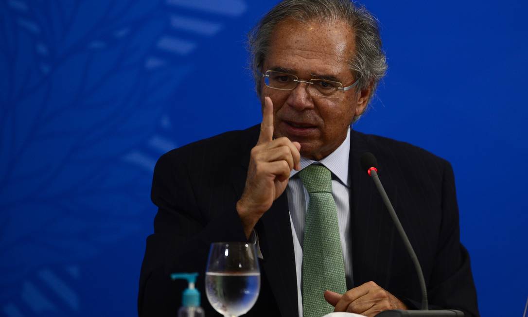 O ministro da Economia, Paulo Guedes: "Tudo indicava que estávamos começando a andar " Foto: Marcello Casal / Agência O Globo