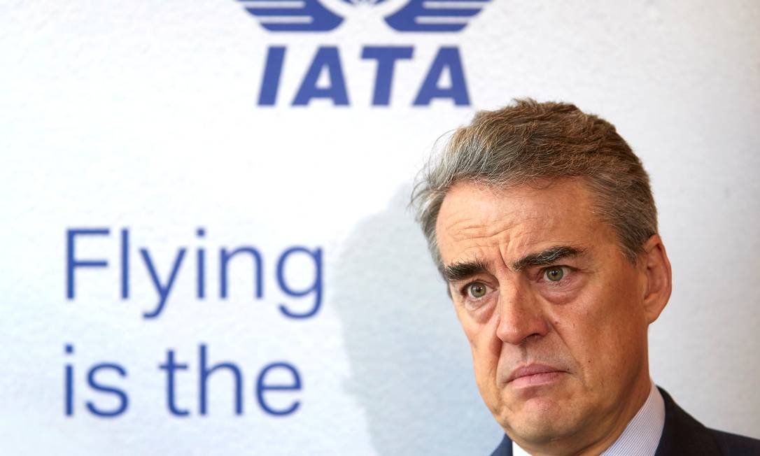 Alexandre de Juniac, diretor-geral da Associação Internacional de Transporte Aéreo (IATA) Foto: Denis Balibouse / Reuters