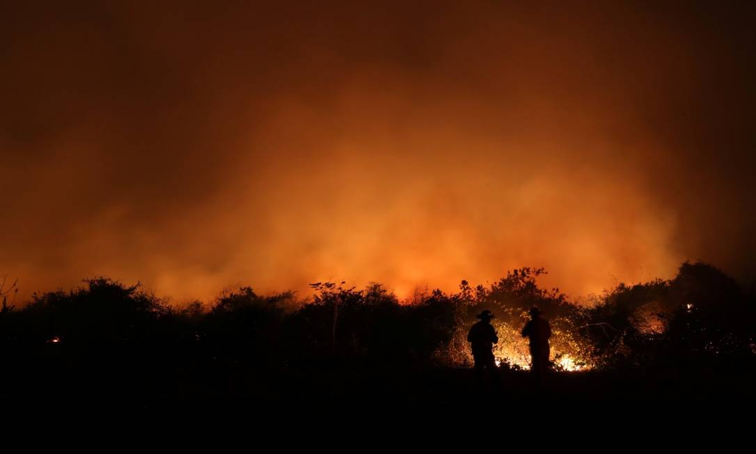 Incêndio florestal no Pantanal Foto: Amanda Perobelli / Reuters/26-8-2020