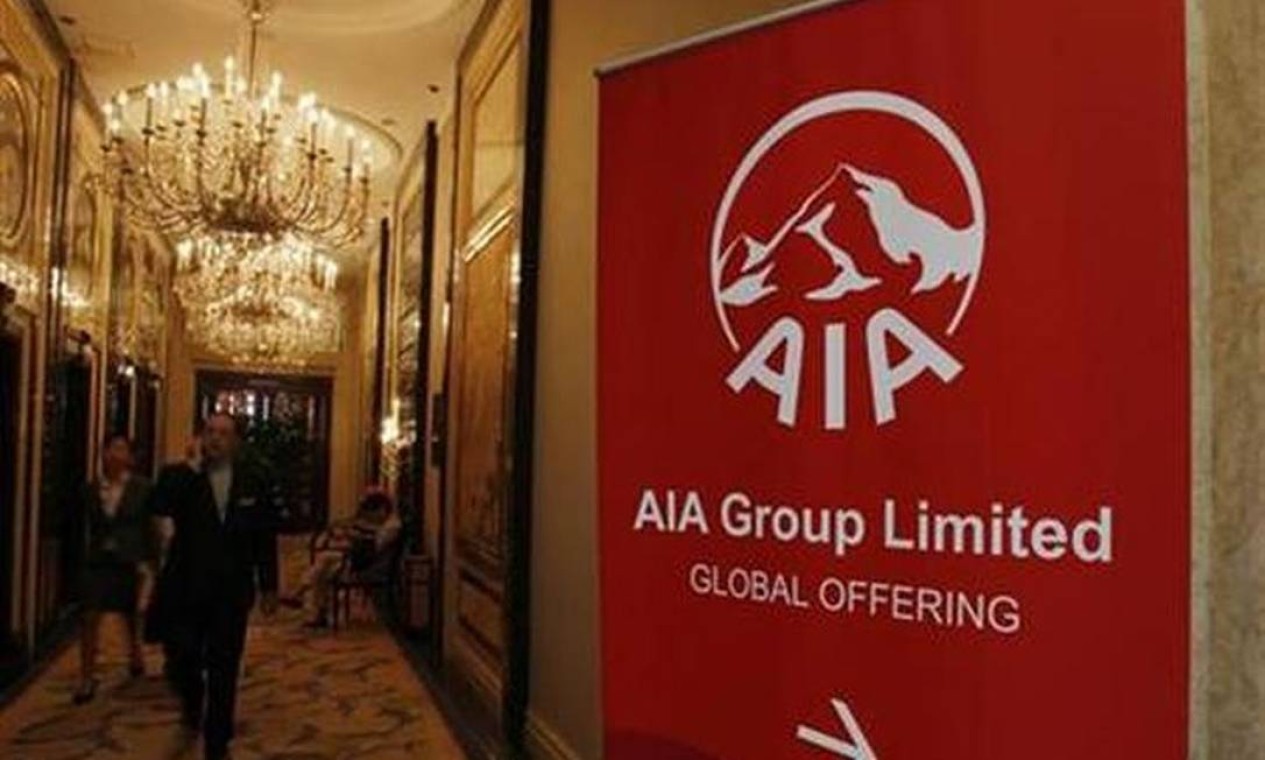 AIA Group, empresa de investimentos e seguros com sede em Hong Kong foi oferecida ao público em outubro de 2010, levantando mais de US$ 20,5 bilhões, tornando-se o maior grupo de seguro de vida pan-asiático independente e listado publicamente Foto: Reuters