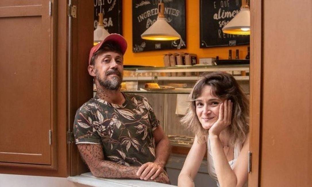 Os sócios do restaurante Poró: Clarice Coutinho e Fabiano Murta. Foto: Divulgação