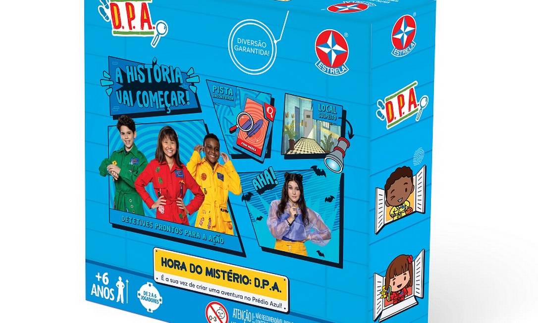 A Estrela lança para o Dia das Crianças o jogo Detetives do Prédio Azul (DPA) em que os bruxos dão missões via aplicativos aos detetives, que estão no tabuleiro Foto: Divulgação