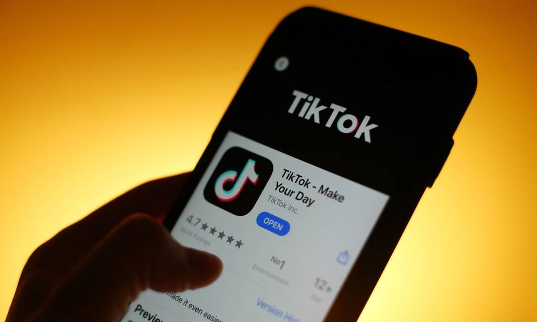 TikTok lança novidades para o mundo de negócios durante seu primeiro evento global, o TikTok World Foto: Hollie Adams / Bloomberg