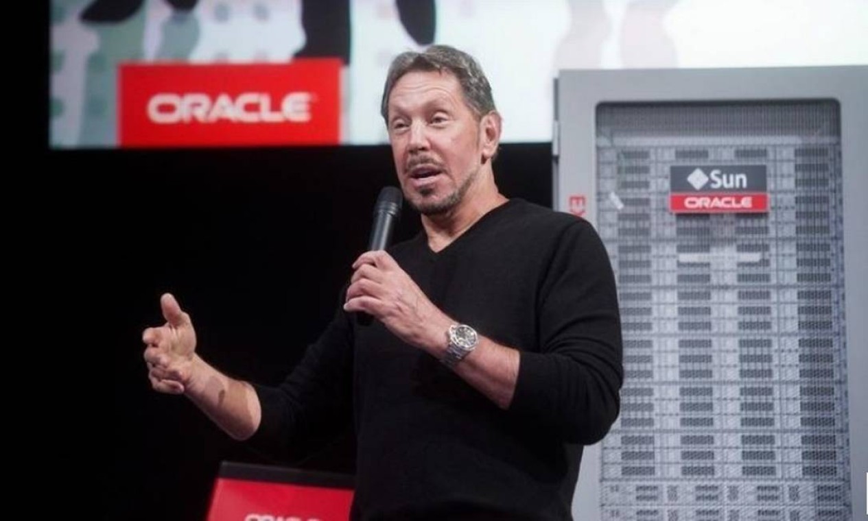 O fundador da Oracle, Larry Ellison, ocupa a nona colocação com uma fortuna de US$ 100 bilhões Foto: Reuters