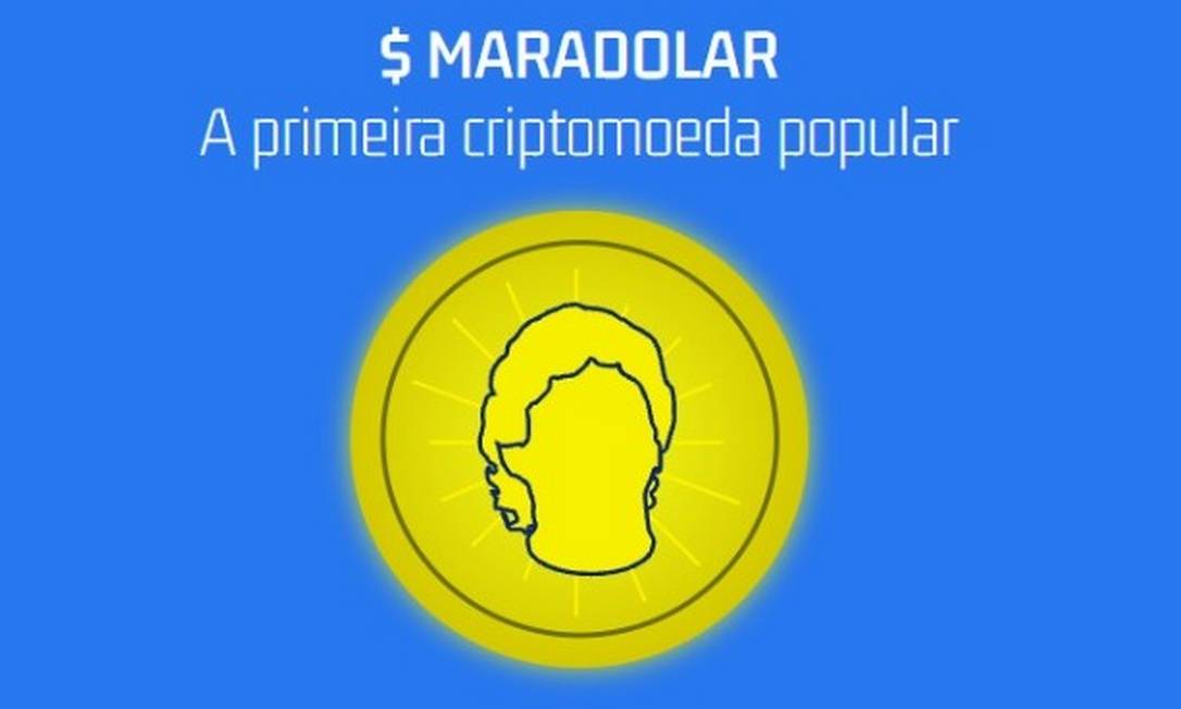 Maradolar é aposta dos argentinos para popularizar criptomoedas e homenagear craque Maradona Foto: Reprodução