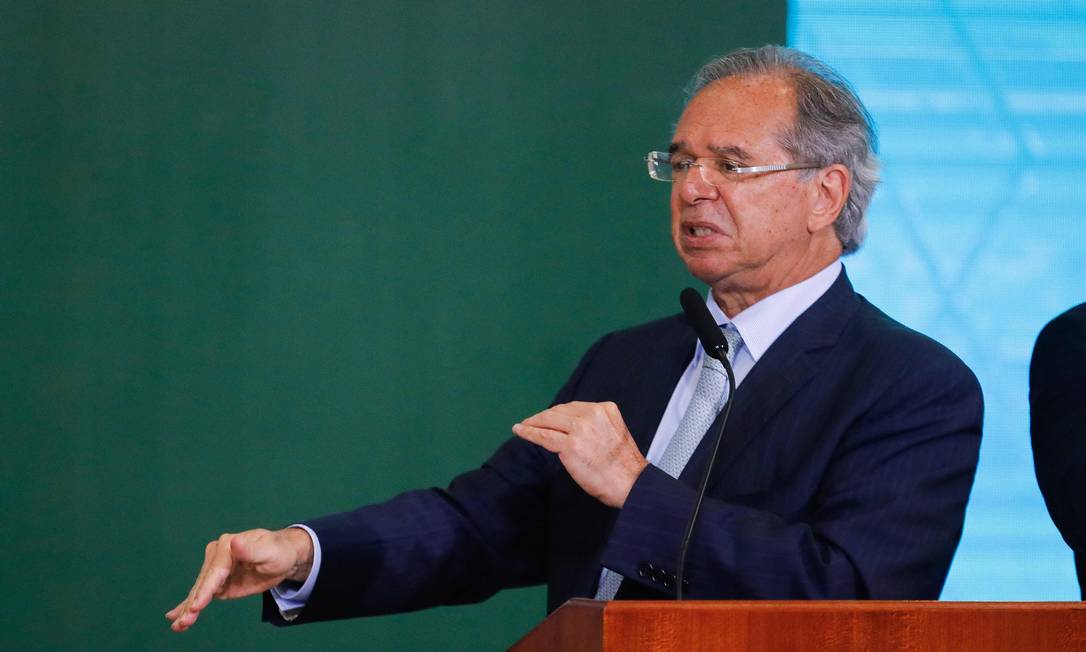 Guedes critica outros órgãos por lentidão na privatização dos Correios e da Eletrobras Foto: Sergio Lima / AFP