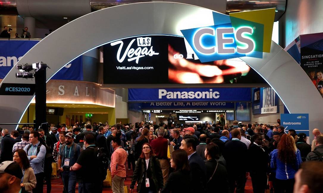 Consumer Electronics Show, maior feira de tecnologia do mundo. Última edição foi realizada pela primeira vez em formato virtual
Foto: Steve Marcus / Reuters
