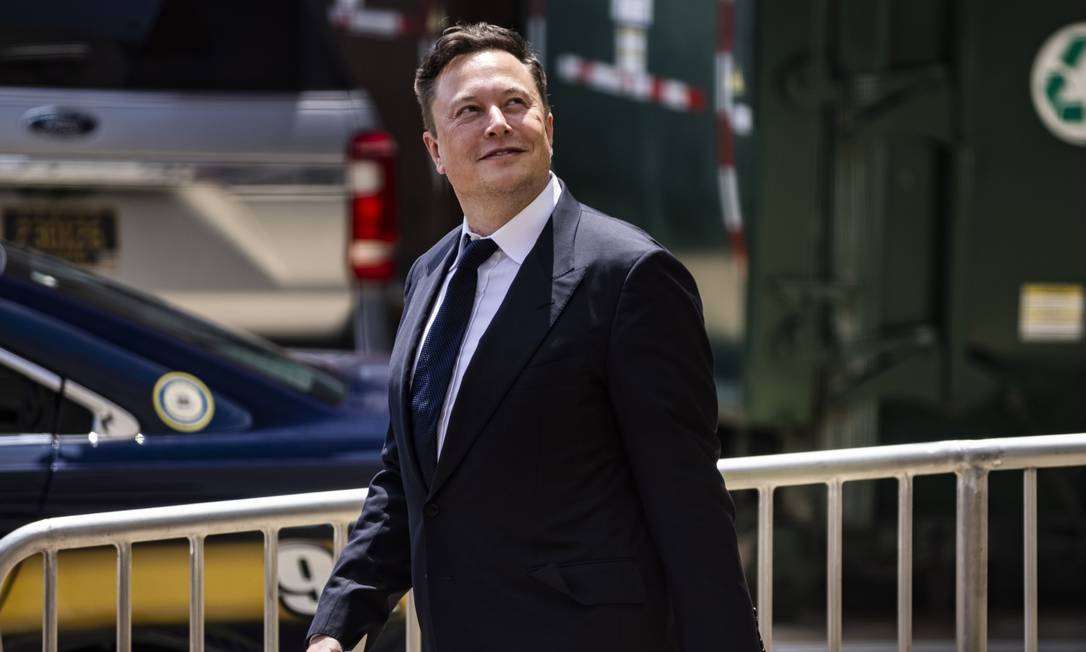 Elon MUsk, CEO da Tesla, adicionou mais de US$ 30 bilhões à sua fortuna Foto: Bloomberg