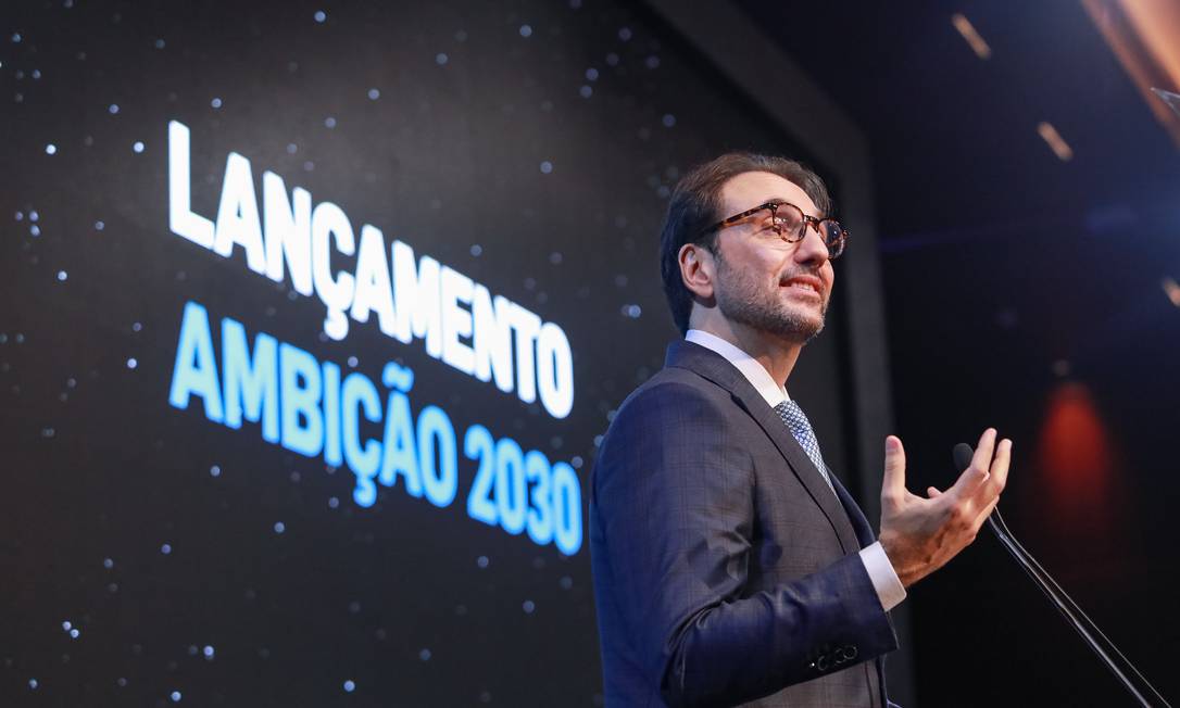 Carlo Pereira, CEO da Rede Brasil do Pacto Global da ONU em evento no dia 25/04 para apresentar a Ambição 2030 Foto: RICARDO CARDOSO / Ricardo Cardoso