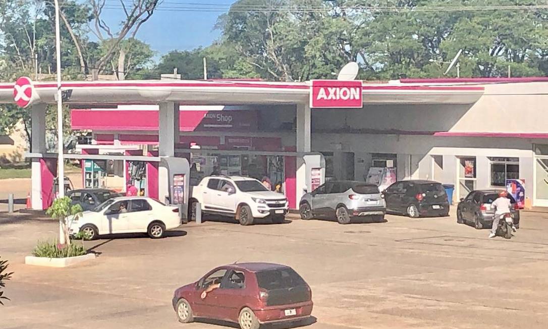 Brasileiros em Paso de Los Libres nesta segunda-feira Foto: Arquivo pessoal