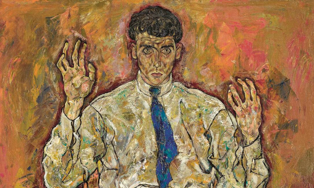 ­ Foto: Portrait of Paris von Gütersloh, 1918 (oil on canvas) / Schiele, Egon (1890-1918) / 140.02 ×110.33 cm / Minneapolis Institute of Arts, MN, USA / Google Art Project / Domínio Público