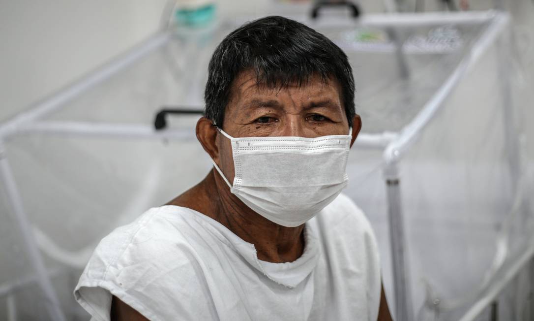 Mais de 200 indígenas morreram em decorrência da pandemia, segundo o SUS. A maioria homens com idade média de 66 anos. Mas, entre eles, também perderam a vida 11 bebês com idade entre 3 dias e 11 meses Foto: Andre Coelho / Getty Images