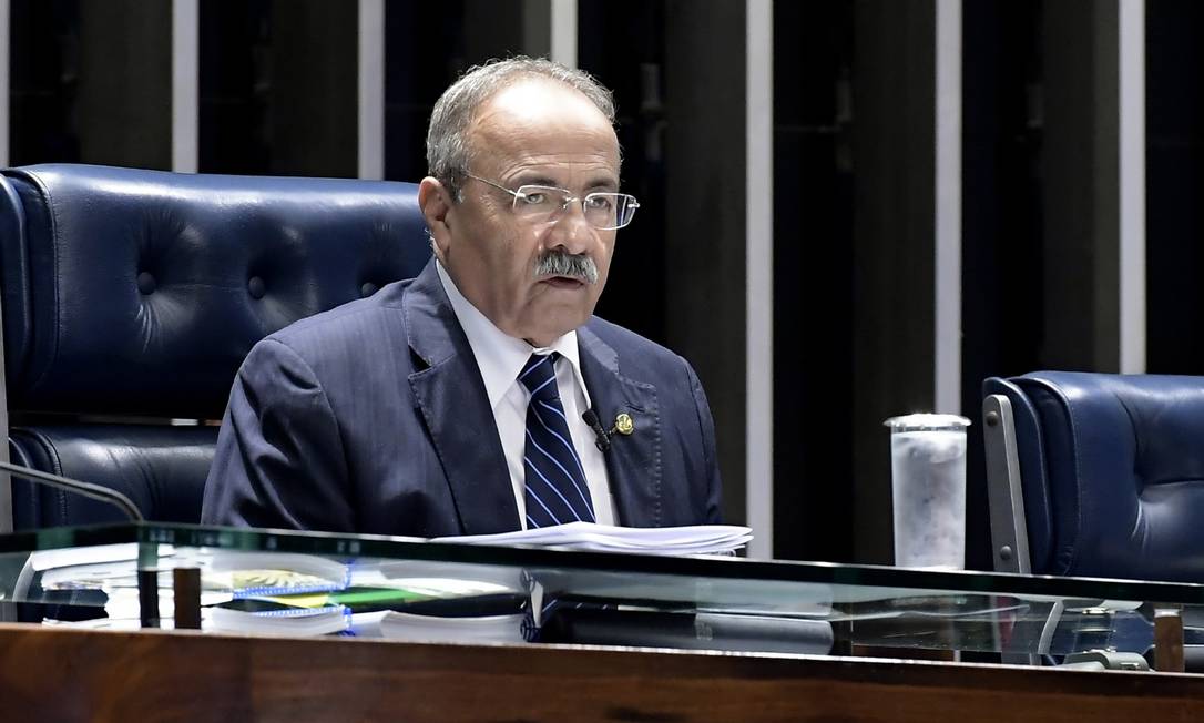 Senador Chico Rodrigues (DEM-RR) no plenário do Senado, antes do afastamento Foto: Waldemir Barreto / Agência Senado