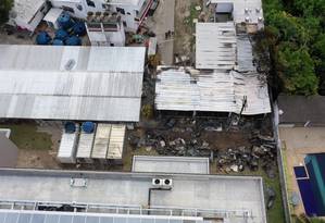 Contêiner usado pela base do Flamengo: isolante térmico poderia ser outro Foto: MARIE HOSPITAL / AFP