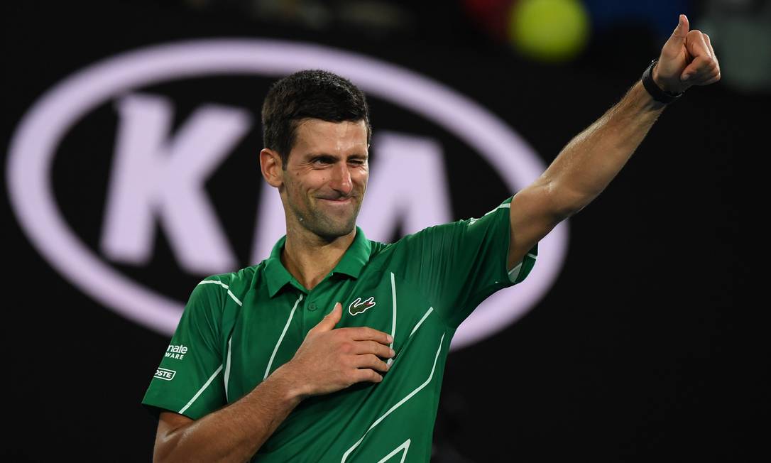 O tenista número um do mundo Novak Djokovic Foto: WILLIAM WEST / AFP