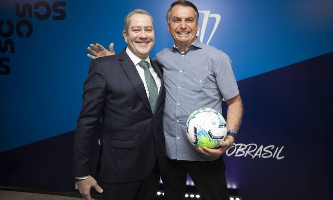Bolsonaro e Caboclo, da CBF Foto: Divulgação