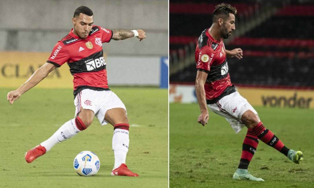 Isla ou Matheuzinho: quem deve ser o lateral-direito titular do Flamengo? Compare numeros Foto: Alexandre Vidal/Flamengo