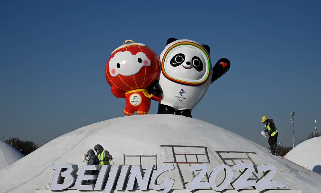 Atletas que protestarem na Olimpíada de Inverno 'enfrentarão punição', sugere dirigente do comitê organizador chinês. Foto: JADE GAO / AFP