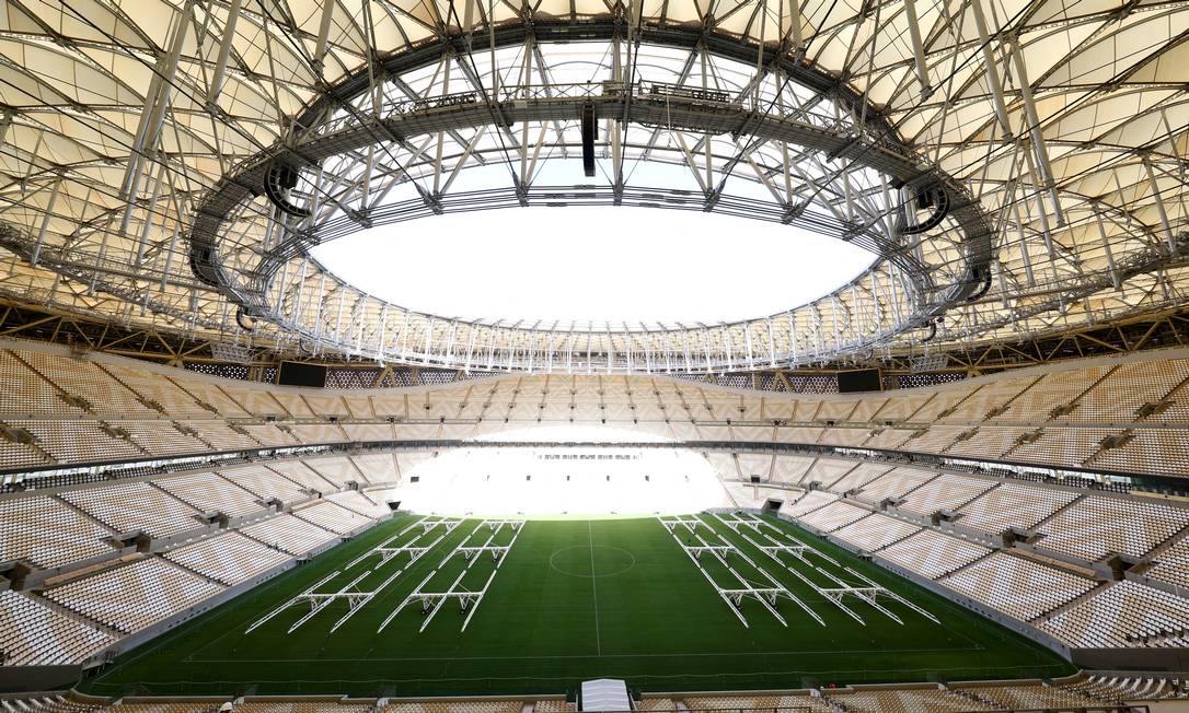 Estádio Lusail receberá a decisão da Copa do Mundo do Catar Foto: PAWEL KOPCZYNSKI / REUTERS