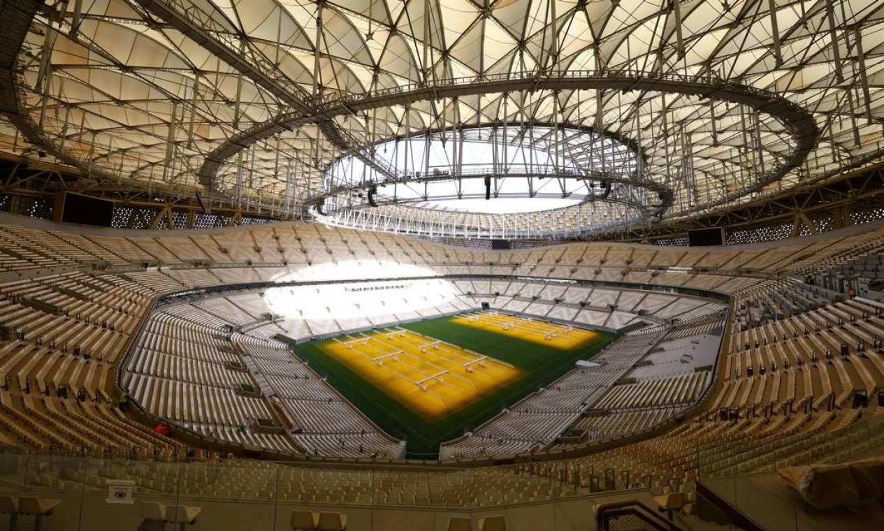 Dentro do estádio: são cerca de 80 mil lugares Foto: PAWEL KOPCZYNSKI / REUTERS