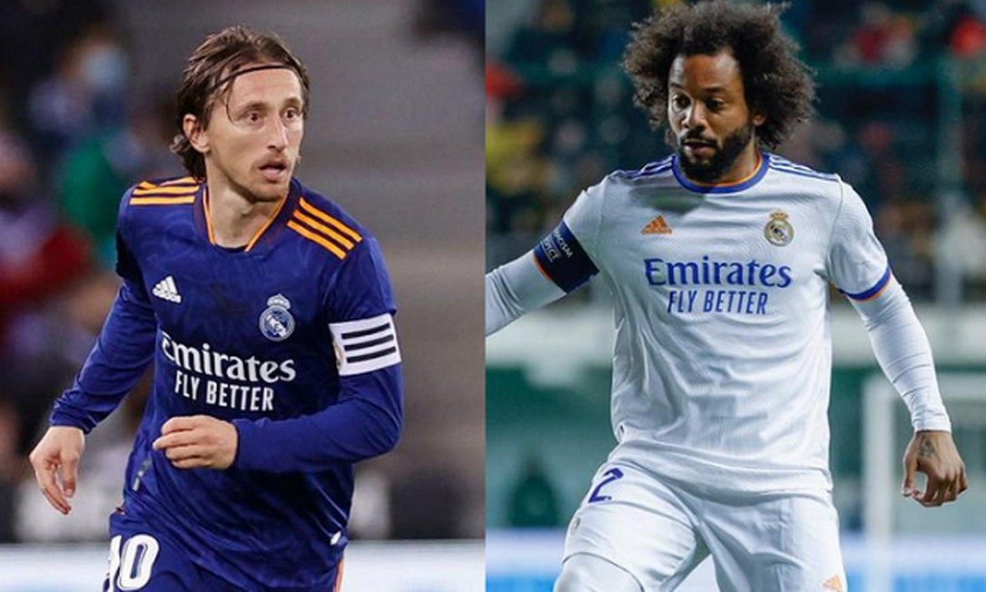 Marcelo e Modric testaram positivo para Covid-19 Foto: Reprodução/Instagram