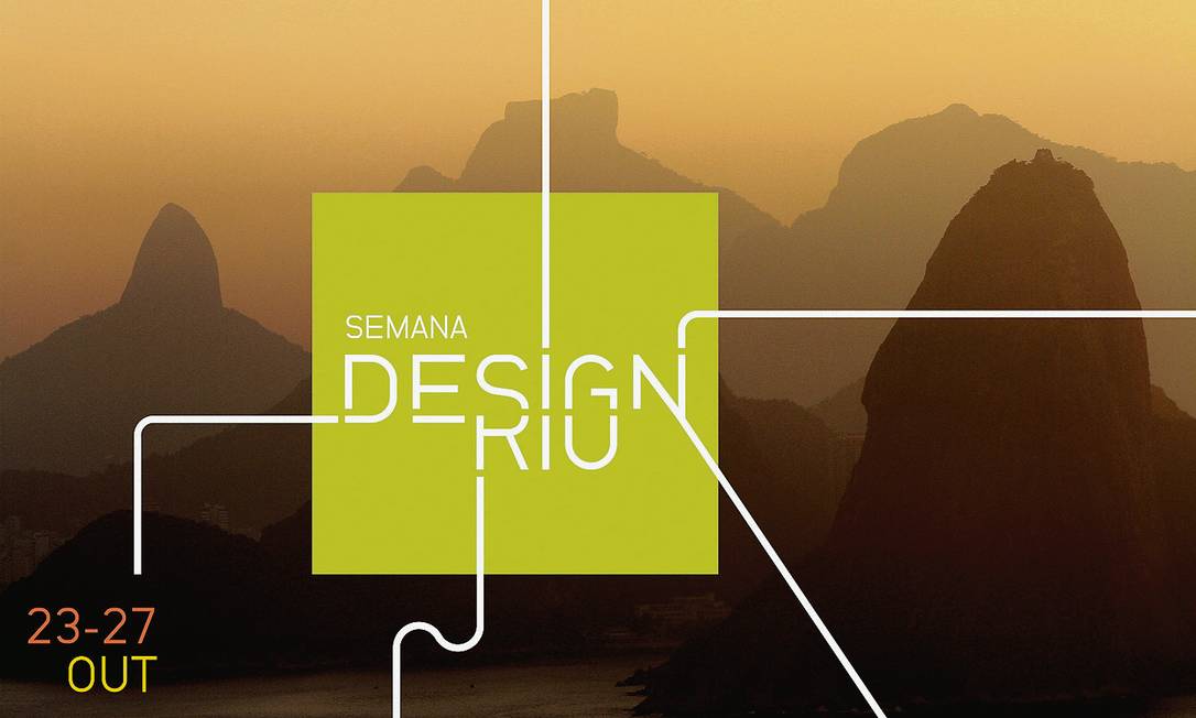 
Identidade visual do evento, criação da Crama Design, traz o conceito simples de que ‘todos os caminhos do design levam ao Rio’
Foto: Divulgação