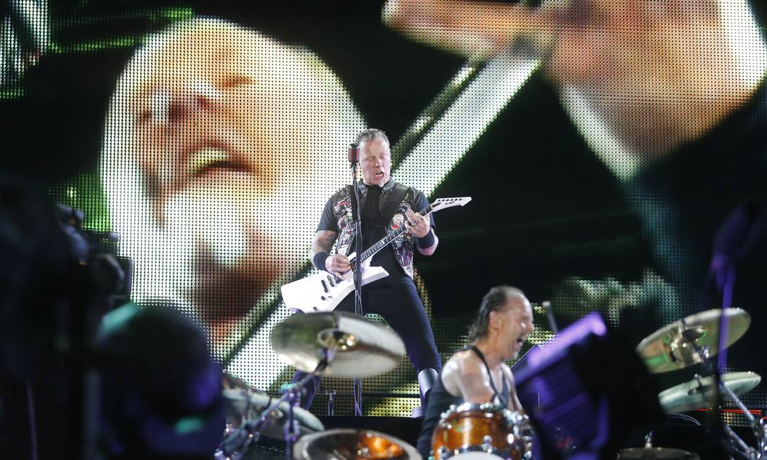 Metallica durante seu show no Rock in Rio em setembro Foto: Ivo Gonzalez / Agência O Globo