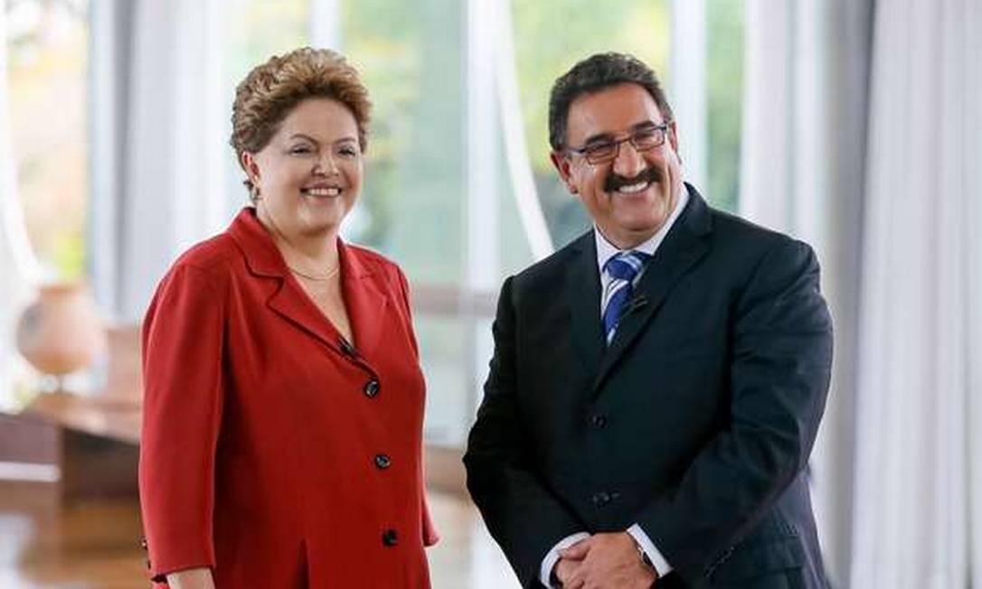 Presidenta Dilma Rousseff durante a entrevista para o programa do Ratinho, no Palácio da Alvorada Foto: oberto Stuckert Filho / Presidência da República