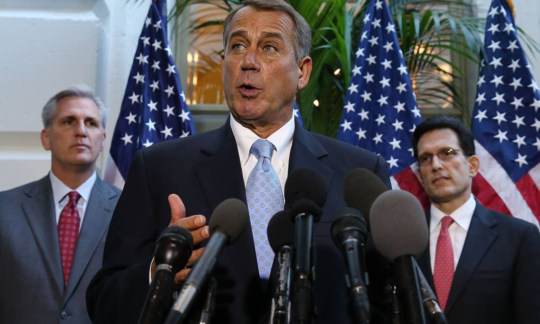 Deputado John Boehner, presidente da Câmara dos EUA e líder republicano Foto: MARK WILSON / AFP