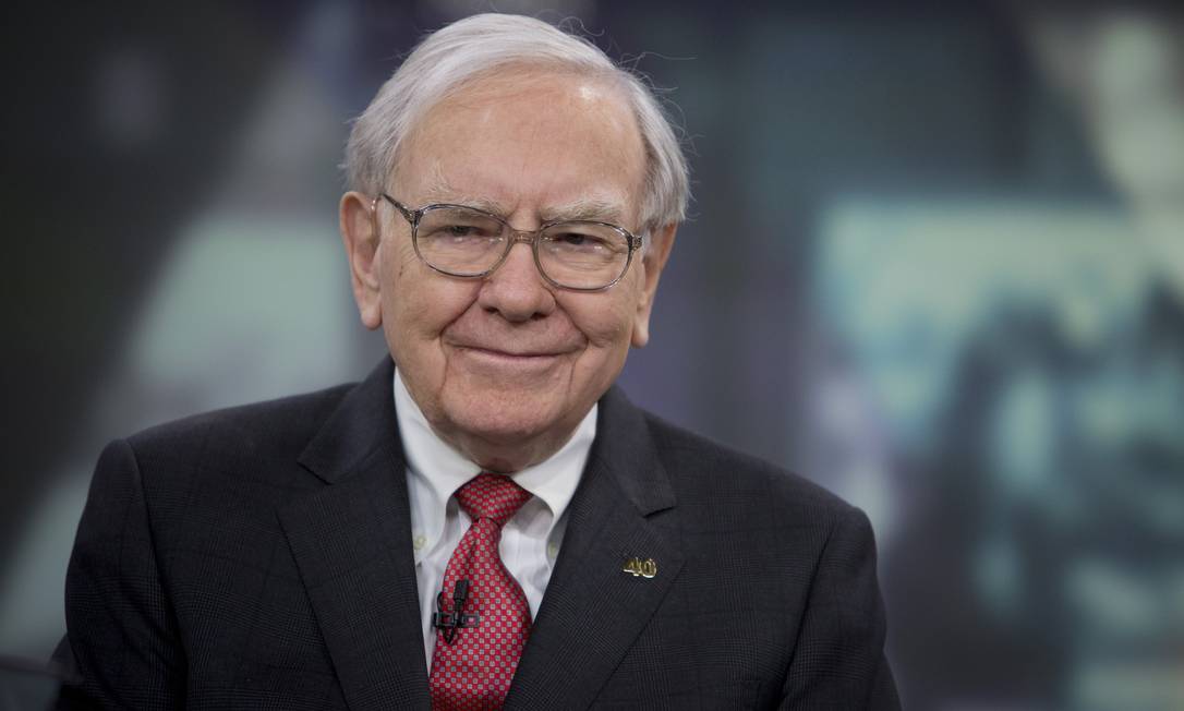 
O megainvestidor Warren Buffett, diretor-executivo da Berkshire Hathaway Foto: Scott Eells / Bloomberg