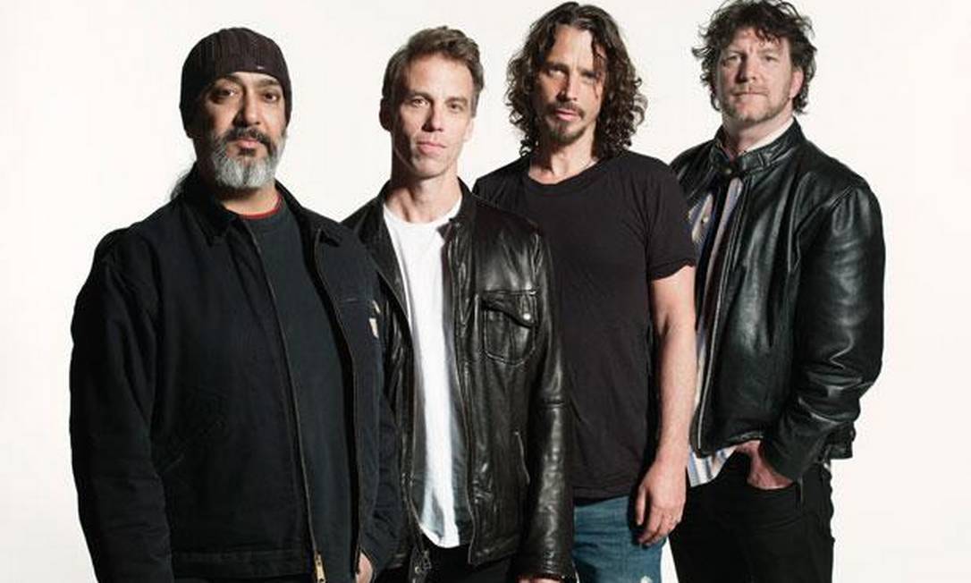 
O Soundgarden, da esquerda para a direita: Kim Thayil, Matt Cameron (que dá lugar a Chamberlain), Chris Cornell e Ben Shepherd
Foto:
/
Divulgação

