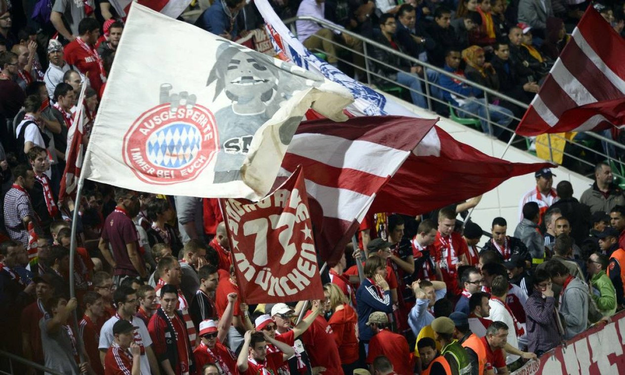 Torcedores do Bayern de Munique marcam presença no Mundial de Clubes Foto: ERIC FEFERBERG / AFP