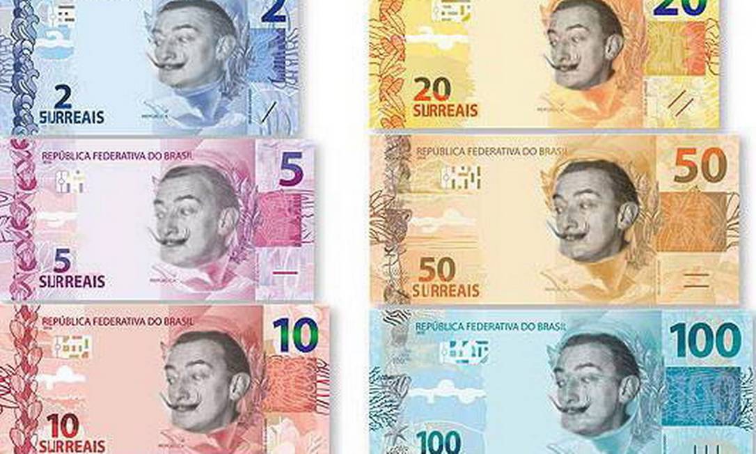 
As moedas de $urreal criadas por internautas para reclamar dos preços altos do Rio/
Foto: Reprodução