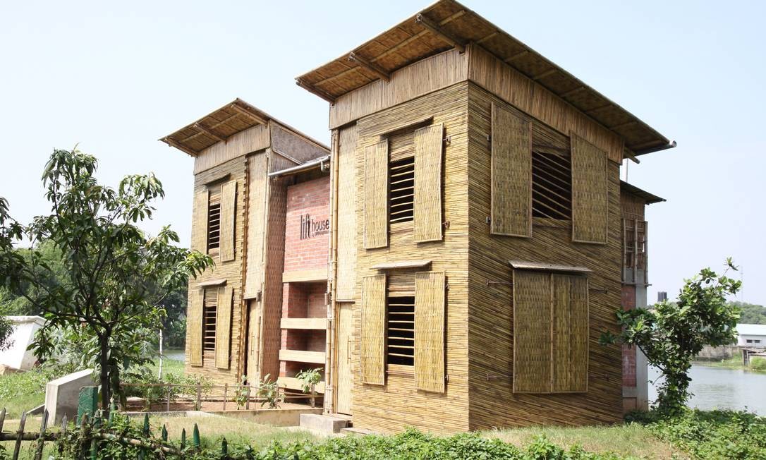 Casa à prova de enchente Jornal O Globo