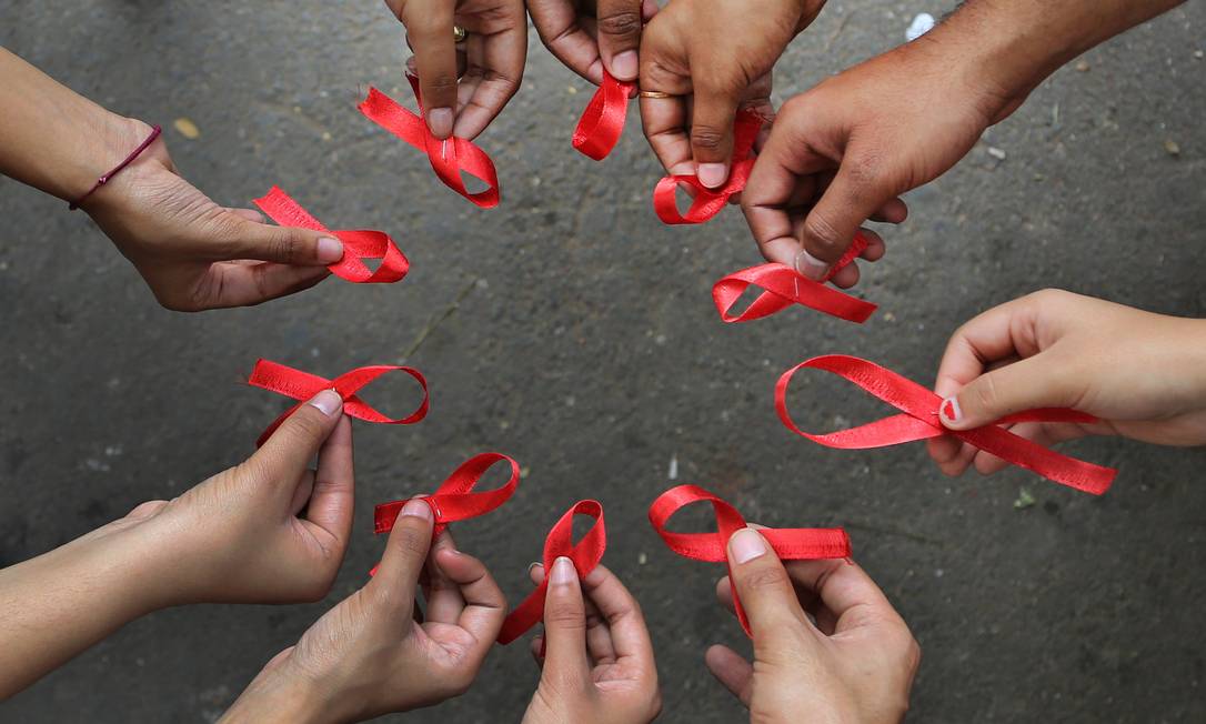 
Todos contra a aids Foto: Aijaz Rahi / AP
