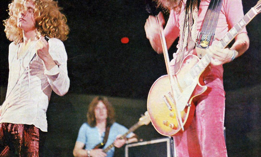 Led Zeppelin em show de 1969, nos Estados Unidos Foto: Divulgação