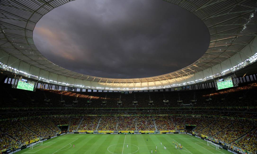 O estádio Mané Garrincha em foto de arquivo Foto: Eraldo Peres / AP