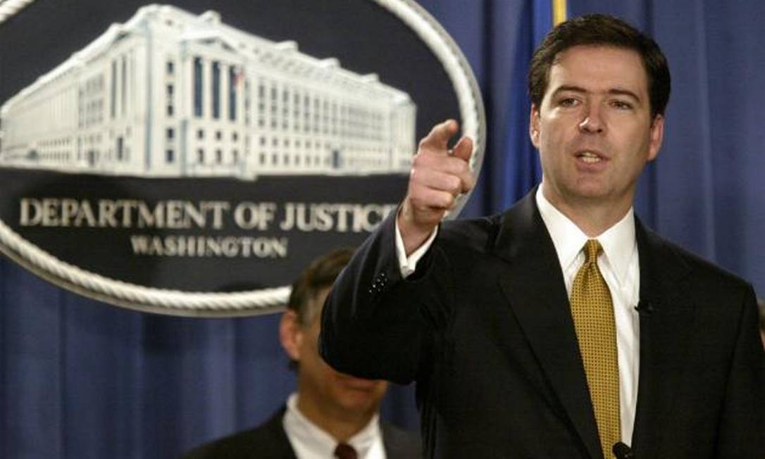 James Comey, diretor do FBI Foto: Evan Vucci / AP Photo