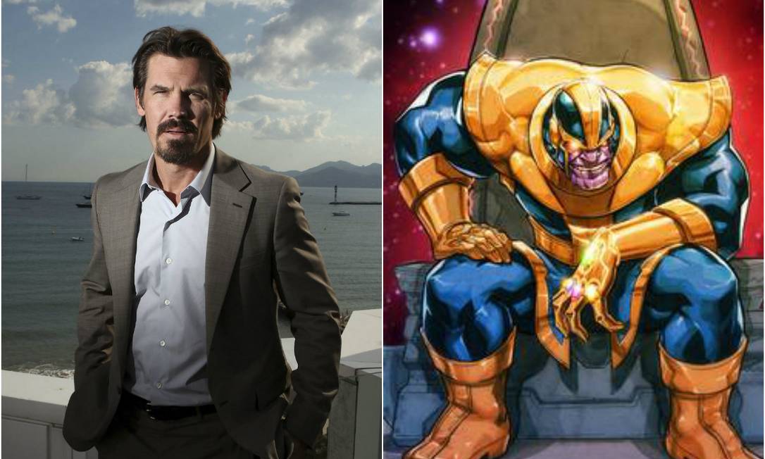 Josh Brolin vai interpretar o vilão Thanos, do universo Marvel Foto: Reprodução