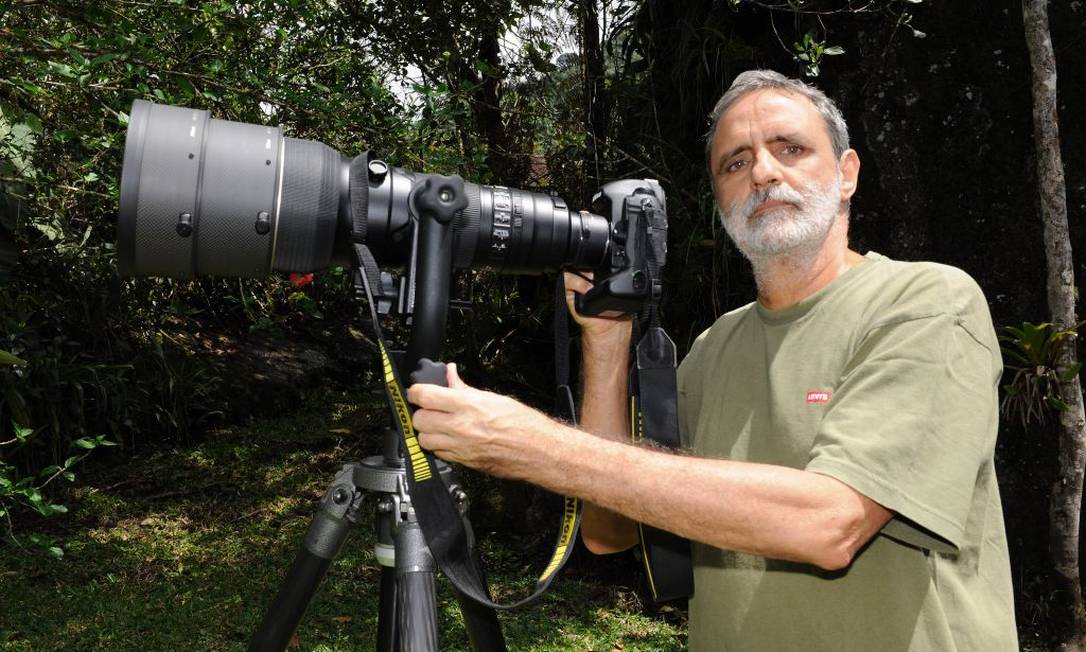 O fotógrafo Luiz Cláudio Marigo: vida dedicada à natureza Foto: Arquivo Pessoal