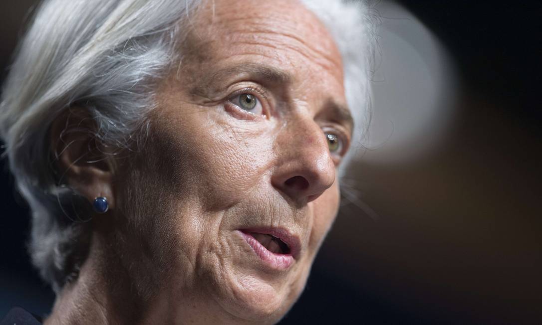 International Monetary Fund Managing Director Christine Lagarde speaks during the inaugural Michel Camdessus Central Banking Lecture at the International Monetary Fund in Washington, DC, July 2, 2014. AFP PHOTO / Jim WATSON Foto: JIM WATSON / AFP