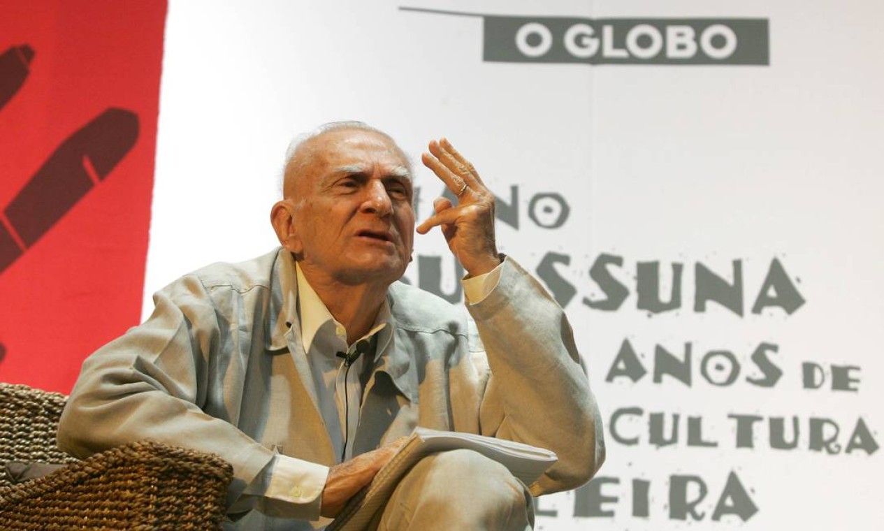 Em ocasião do aniversário de 80 anos, foi convidado para falar no auditório do GLOBO Foto: Marco Antônio Teixeira / Agência O Globo