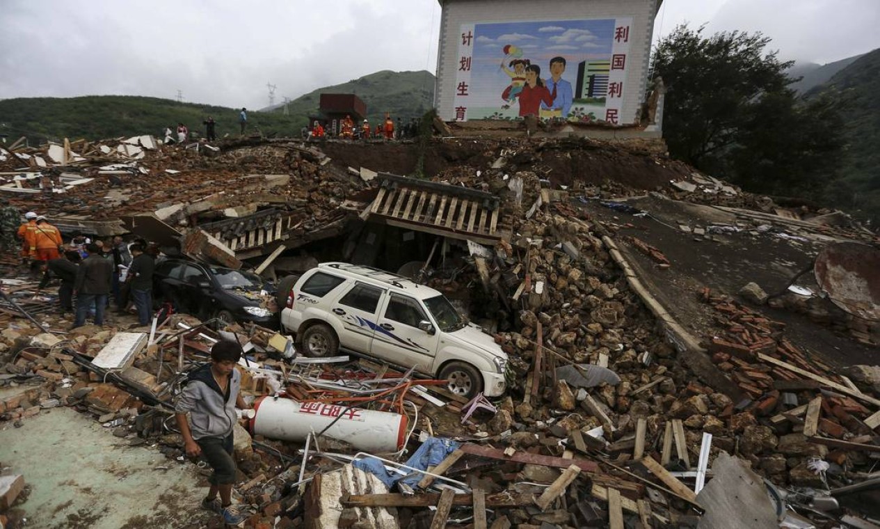 Imagens do terremoto na China Jornal O Globo