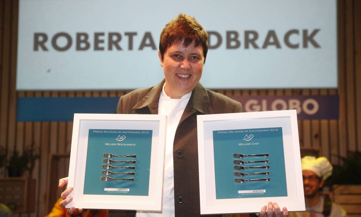 Roberta Sudbrack ganhou dois prêmios: o de melhor chef e melhor restaurante Foto: Marcelo Carnaval/O Globo